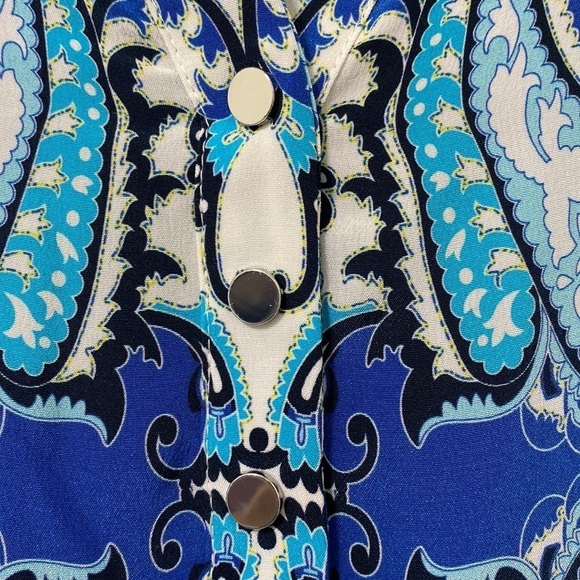 Doncaster Too Silk Paisley Print business casual - Picture 4 of 12